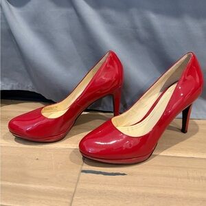 Cole Haan- Nike Air Red Patent Leather Heels